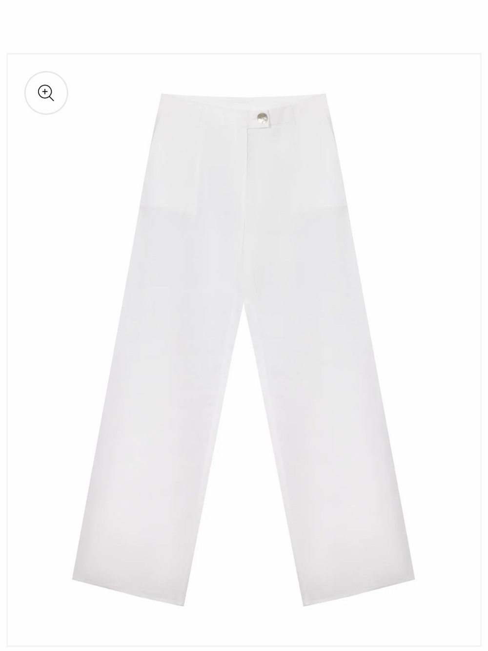 White Wide-Leg Pants for Women